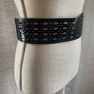 WHBM patent leather belt